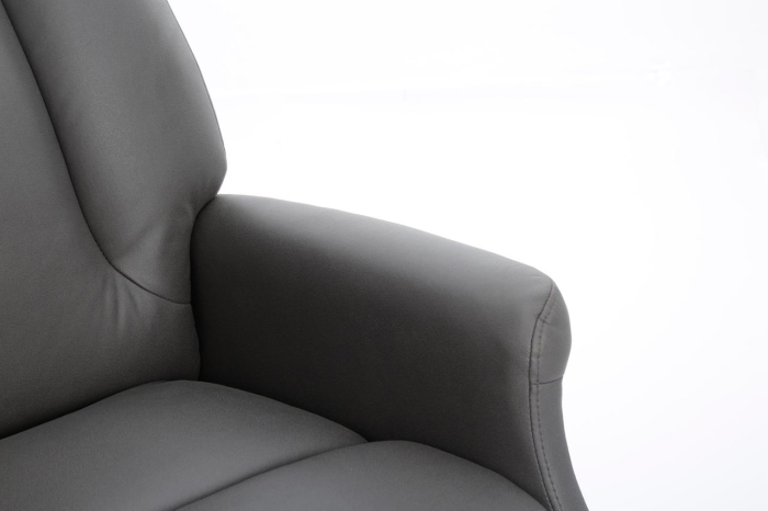 Fotoliu relax recliner rotativ 360°, cu spatar reglabil si inclinare, suport picioare extensibil automat la inclinare, tapiterie textila cu aspect de [8]