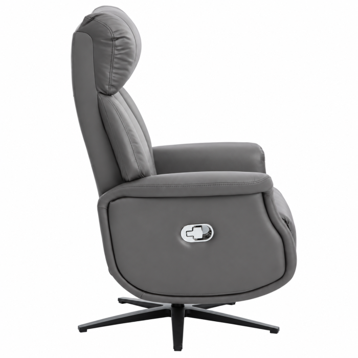 Fotoliu relax recliner rotativ 360°, cu spatar reglabil si inclinare, suport picioare extensibil automat la inclinare, tapiterie textila cu aspect de [4]