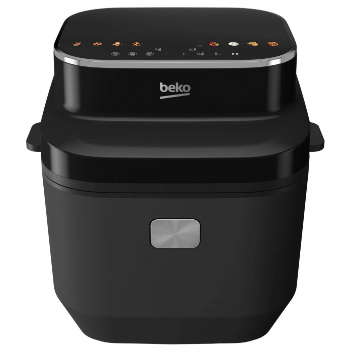 Friteuza cu aer cald BEKO ExpertFry FRL5474B, 7L, 2850W, 3 moduri de gatire, abur si grill, 8 programe automate, cuva antiaderenta, negru-argintiu [2]