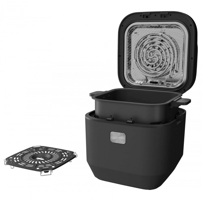 Friteuza cu aer cald BEKO ExpertFry FRL5474B, 7L, 2850W, 3 moduri de gatire, abur si grill, 8 programe automate, cuva antiaderenta, negru-argintiu [3]