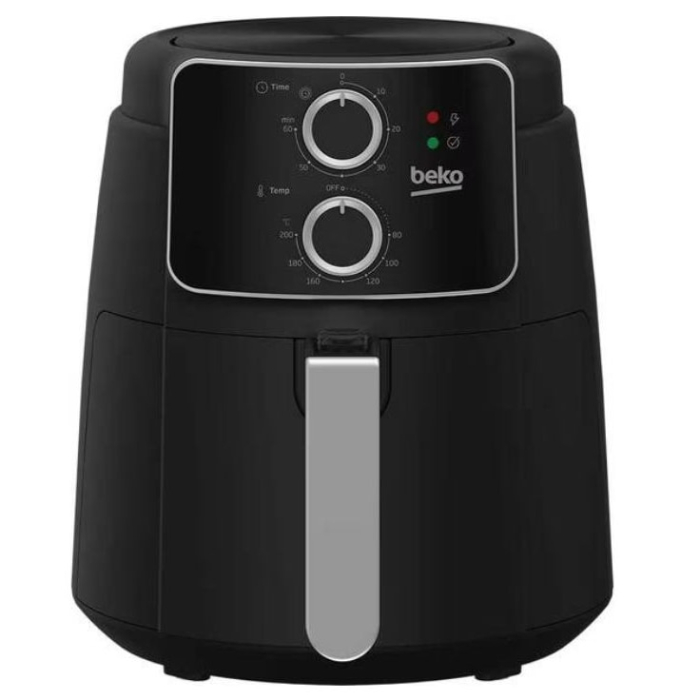 Friteuza cu aer cald Beko FRL2242B, 3.9 L, 1500 W, timer 60 min, temperatura reglabila 35-200°C, cuva antiaderenta detasabila, negru/argintiu [2]