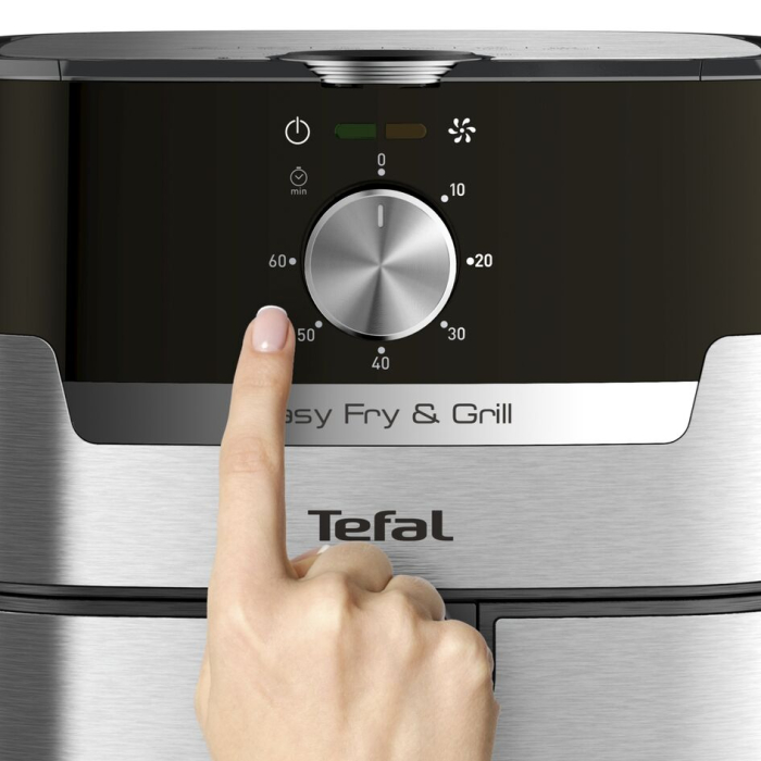 Friteuza cu aer cald EASY FRY & GRILL 2 in 1 Tefal EY501D15, 1400W, 4.2L, functie grill cu gratar incorporat, tehnologie Extra Crisp, vas detasab [14]