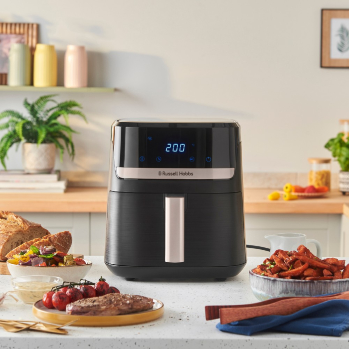 Friteuza cu aer cald Russell Hobbs Satisfry, 5.5L, circulatie aer 360°, afisaj digital touch, functie oprire automata [5]