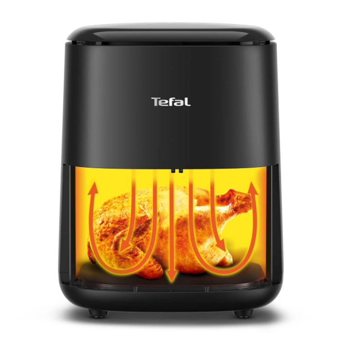 Friteuza cu aer cald Tefal Easy Fry Compact EY145810, 1300W, capacitate 3L - Air fryer cu 10 programe automate, vas antiaderent detasabil, functie  [10]