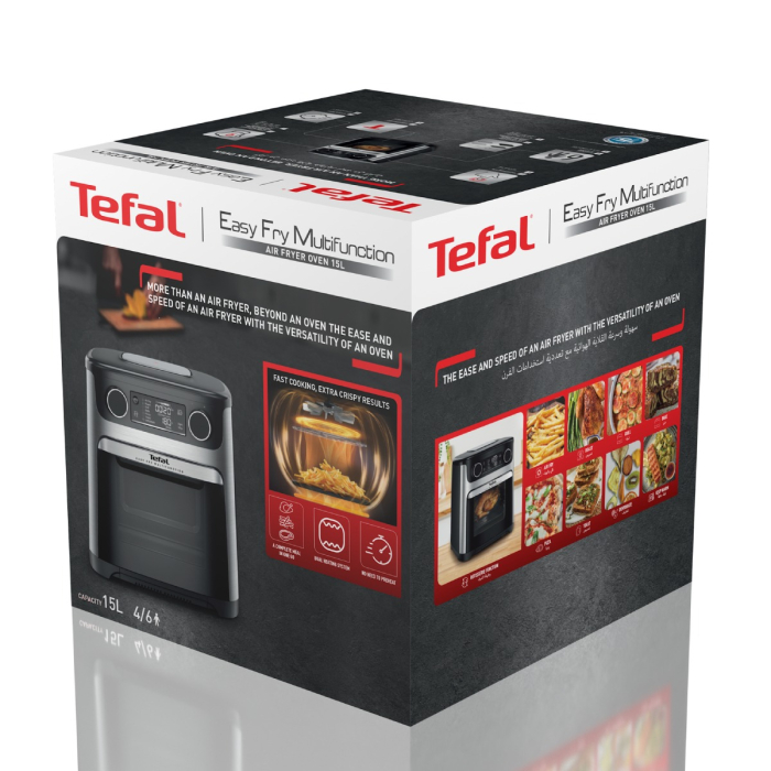 Friteuza cu aer cald Tefal Easy Fry FW556DE0 1800W, 15L - Air fryer cu 9 programe automate, tehnologie Extra-Crisp, temperatura ajustabila, ecran L [12]