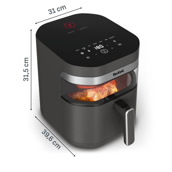 Friteuza cu aer cald Tefal Easy Fry Infrared EY832HE0, 2020W, 7L, - Air fryer cu 8 programe automate, tehnologie avansata Infra-Heat™, temperatura a [12]