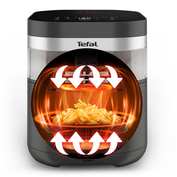 Friteuza cu aer cald Tefal Easy Fry Infrared EY832HE0, 2020W, 7L, - Air fryer cu 8 programe automate, tehnologie avansata Infra-Heat™, temperatura a [9]