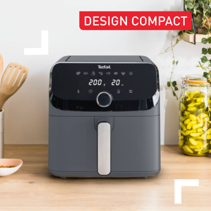 Friteuza cu aer cald Tefal Easy Fry Mega EY855BE0, 2020W, 7.5 L - Air fryer cu 8 programe automate, vas detasabil, display LCD, temperatura 80°C - [5]
