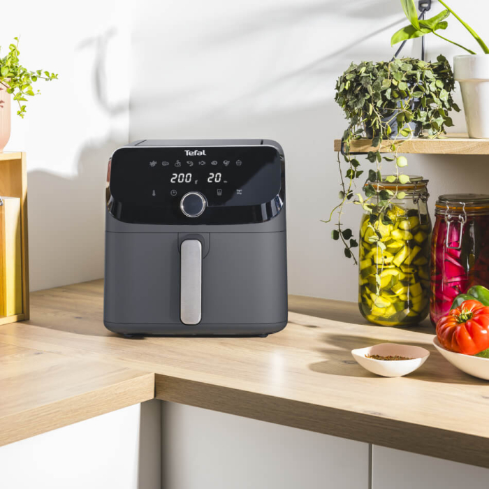 Friteuza cu aer cald Tefal Easy Fry Mega EY855BE0, 2020W, 7.5 L - Air fryer cu 8 programe automate, vas detasabil, display LCD, temperatura 80°C - [6]