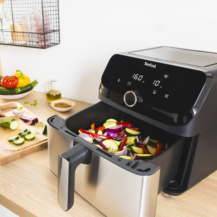 Friteuza cu aer cald Tefal Easy Fry Mega EY855D10, 2020W, capacitate 7.5L, pana la 8 persoane - Air fryer cu 8 programe, invelis antiaderent, opr [7]