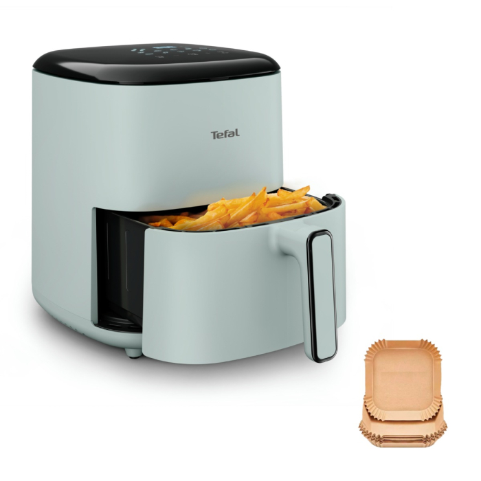 Friteuza cu aer cald Tefal Easy Fry POP EY2454E0, 1500 W, 5 L, - Air fryer cu 10 programe automate, temperatura ajustabila, invelis antiaderent, ecran [8]