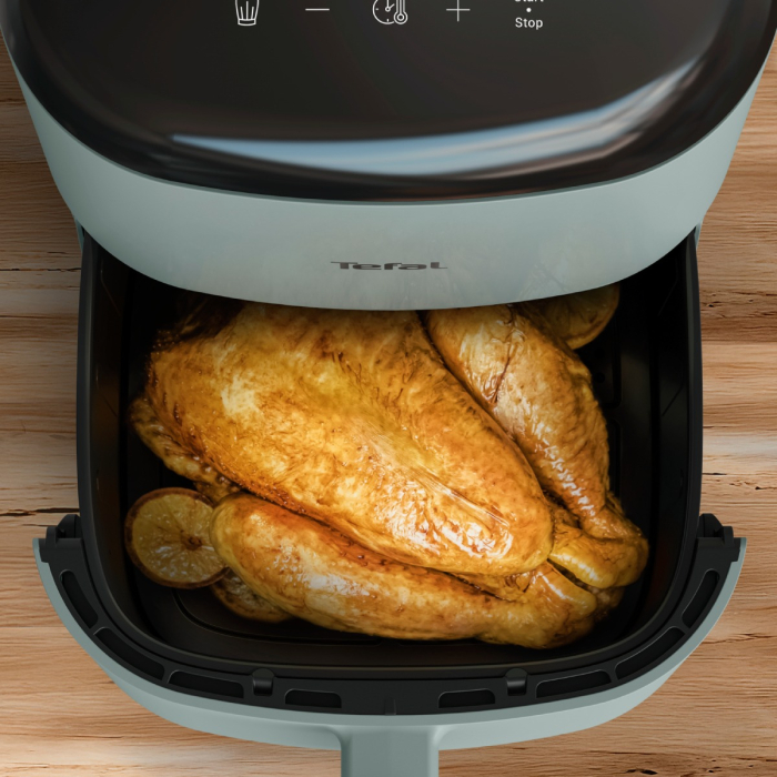 Friteuza cu aer cald Tefal Easy Fry POP EY2454E0, 1500 W, 5 L, - Air fryer cu 10 programe automate, temperatura ajustabila, invelis antiaderent, ecran [2]