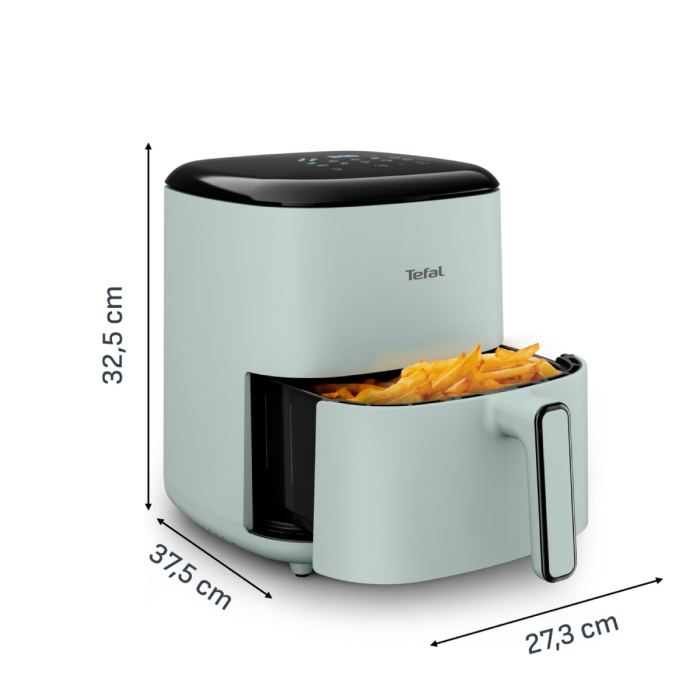 Friteuza cu aer cald Tefal Easy Fry POP EY2454E0, 1500 W, 5 L, - Air fryer cu 10 programe automate, temperatura ajustabila, invelis antiaderent, ecran [9]