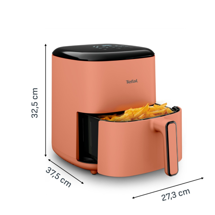 Friteuza cu aer cald Tefal Easy Fry POP EY245TE0, 1500 W, 5 L, - Air fryer cu 10 programe automate, temperatura ajustabila, invelis antiaderent, ecran [9]
