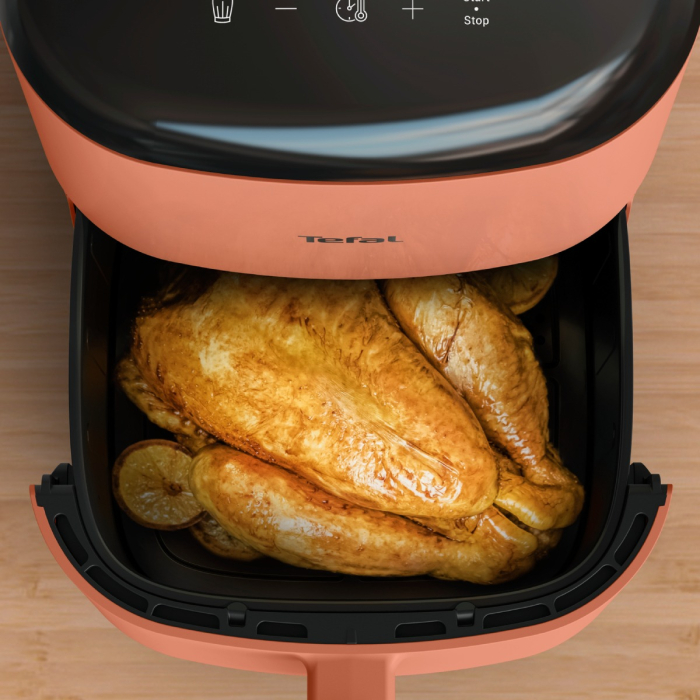 Friteuza cu aer cald Tefal Easy Fry POP EY245TE0, 1500 W, 5 L, - Air fryer cu 10 programe automate, temperatura ajustabila, invelis antiaderent, ecran [4]