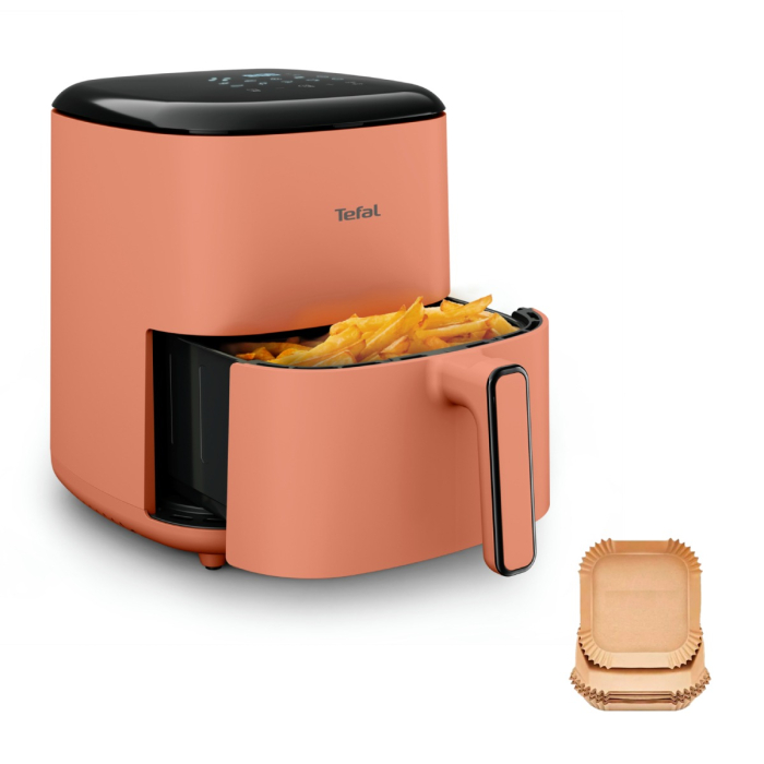 Friteuza cu aer cald Tefal Easy Fry POP EY245TE0, 1500 W, 5 L, - Air fryer cu 10 programe automate, temperatura ajustabila, invelis antiaderent, ecran [8]
