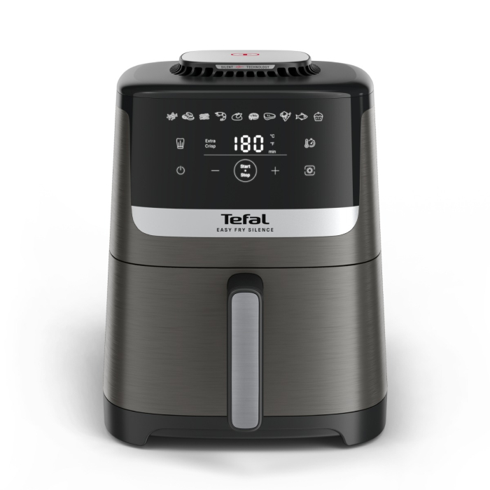 Friteuza cu aer cald Tefal Easy Fry Silence EY551HE0, 1670W, 5L - Air fryer cu 10 programe automate, ecran LCD, silentioasa, cu maner fix, cronome [11]
