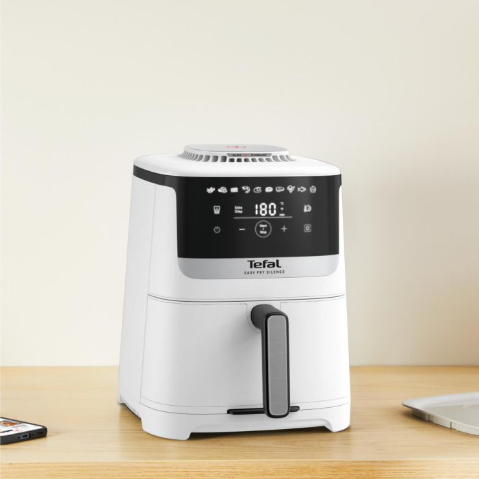 Friteuza cu aer cald Tefal Easy Fry Silence EY5521E0, 1670W, 5L, 10 programe automate, tehnologie Extra-Crisp, temperatura ajustabila, ecran LCD, o [11]