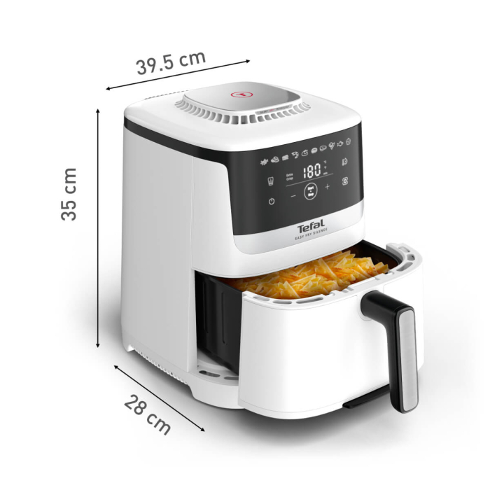 Friteuza cu aer cald Tefal Easy Fry Silence EY5521E0, 1670W, 5L, 10 programe automate, tehnologie Extra-Crisp, temperatura ajustabila, ecran LCD, o [14]