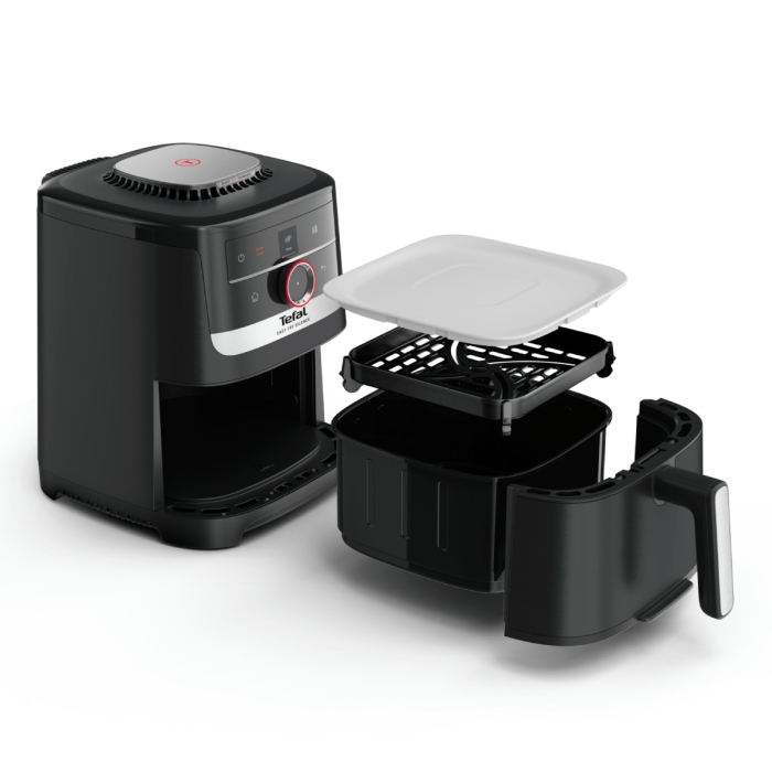 Friteuza cu aer cald Tefal Easy Fry Silence EY5728E1, 1670W, 5L, 11 programe, gatire silentioasa, functie Smart Assist, display LCD, temperatura [13]