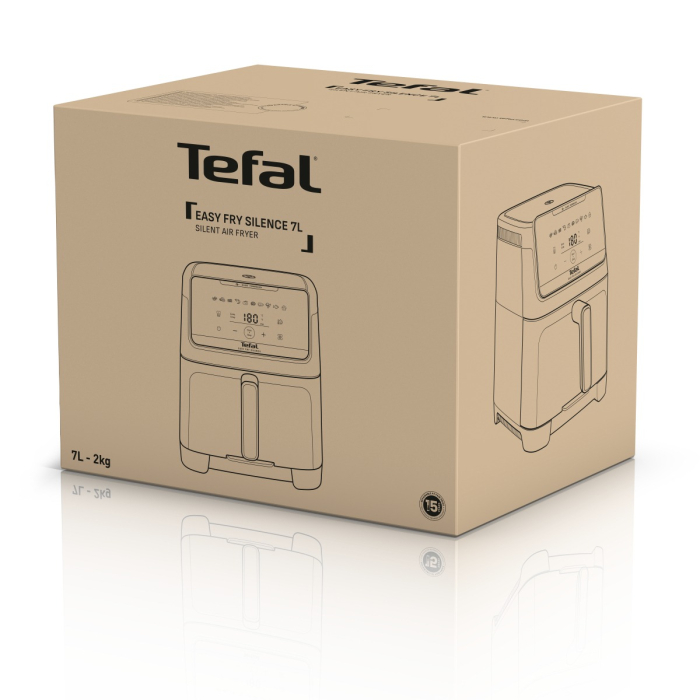 Friteuza cu aer cald Tefal Easy Fry Silence EY846HE0, 1800W, 7L - Air fryer cu 10 programe automate, ecran LCD, silentioasa, tehnologie Extra Crisp [10]