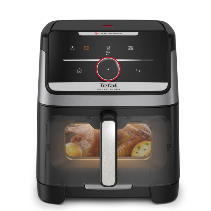Friteuza cu aer cald Tefal Easy Fry Silence EY876DE0, 1800W, capacitate 7 L, 12 programe, oprire automata, temperatura ajustabila, ecran LCD, tehn [2]