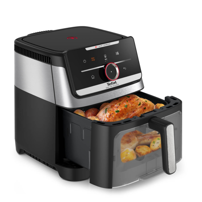 Friteuza cu aer cald Tefal Easy Fry Silence EY876DE0, 1800W, capacitate 7 L, 12 programe, oprire automata, temperatura ajustabila, ecran LCD, tehn [3]