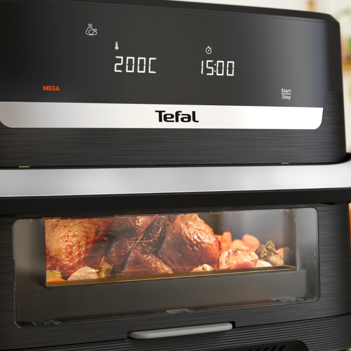 Friteuza cu aer cald Tefal Ever Fry Dual Flex EY9288E0, 2700 W, 9 L, - Air fryer cu 7 programe automate, tehnologie avansata Infra-Heat™, 11 functii [5]