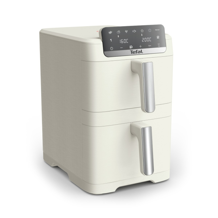 Friteuza dubla cu aer cald Tefal Easy Fry Crispy Stack EY752AE0, 2700 W, 10 L - Air fryer cu 7 programe automate, 2 compartimente, temperatura ajustab [12]