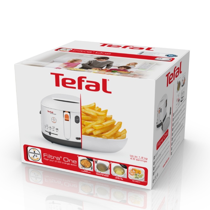 Friteuza Filtra One FF162131, 1900 W, 1 program, termostat ajustabil, plasa pentru filtrare patentata, fereastra de vizualizare, 1.2 KG / 2.1 L, a [9]