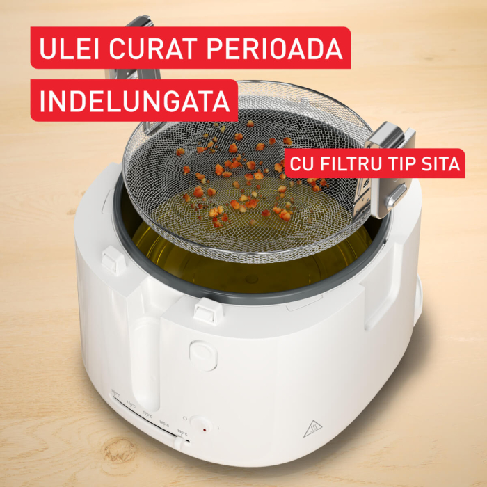 Friteuza Tefal Filtra Vision FF2541E0, 1900W, capacitate ulei 2.1L, capacitate alimente 1.2 KG, invelis antiaderent, filtru metalic, fereastra pen [11]