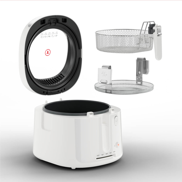 Friteuza Tefal Filtra Vision FF2541E0, 1900W, capacitate ulei 2.1L, capacitate alimente 1.2 KG, invelis antiaderent, filtru metalic, fereastra pen [5]