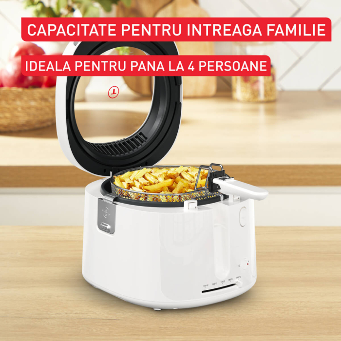 Friteuza Tefal Filtra Vision FF2541E0, 1900W, capacitate ulei 2.1L, capacitate alimente 1.2 KG, invelis antiaderent, filtru metalic, fereastra pen [9]