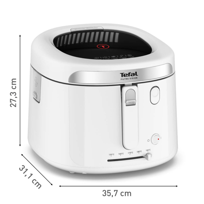 Friteuza Tefal Filtra Vision FF2541E0, 1900W, capacitate ulei 2.1L, capacitate alimente 1.2 KG, invelis antiaderent, filtru metalic, fereastra pen [6]
