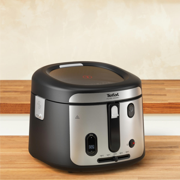 Friteuza Tefal Filtra Vision+ FF2588E0, 1900W, capacitate ulei 2.1L, capacitate alimente 1.2 KG, invelis antiaderent, filtru metalic, fereastra pe [9]
