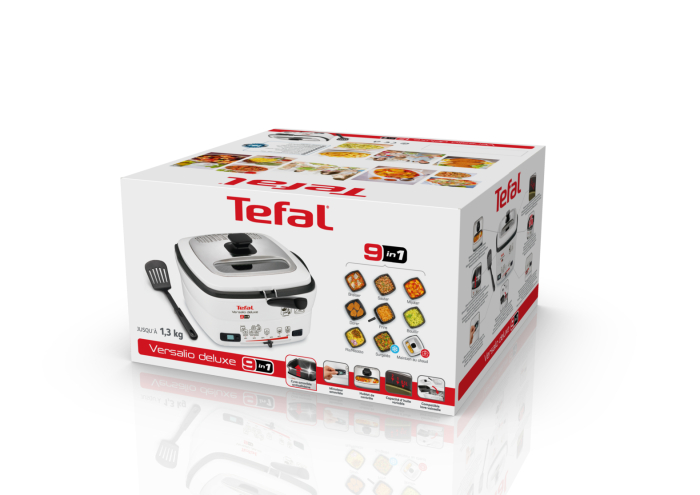 Friteuza Versalio Deluxe 9 in 1 FR495070, 1600 W, 9 programe, cronometru detasabil, fereastra de vizualizare, 1 KG / 2 L, alb [13]
