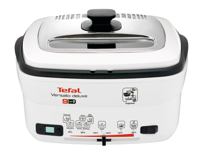 Friteuza Versalio Deluxe 9 in 1 FR495070, 1600 W, 9 programe, cronometru detasabil, fereastra de vizualizare, 1 KG / 2 L, alb [4]