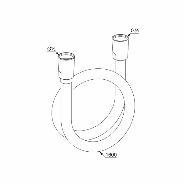Furtun de dus Kludi Suparaflex alb [2]