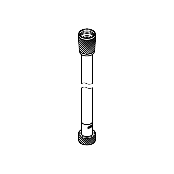 Furtun dus Grohe 26334001, 1 m, 12 bar, 1/2 tip conexiune para dus, 1/2 tip conexiune baterie, furtun antirasucire, Crom [4]