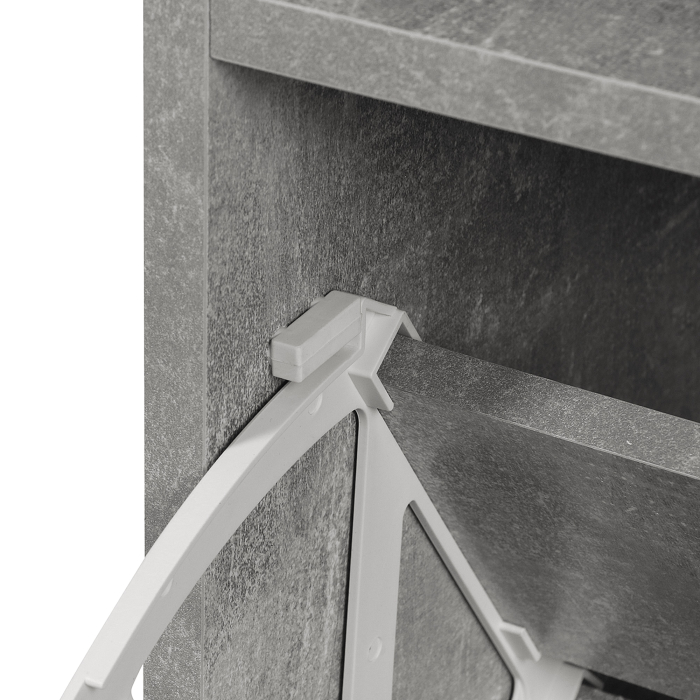  Garderoba Intrare - Cuier, Oglinda & Pantofar Reglabil [8]