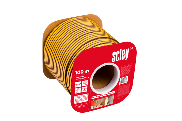 Garnitura autoadeziva Scley maro, tip P, goluri 3-5 mm, lungime 100 m [2]