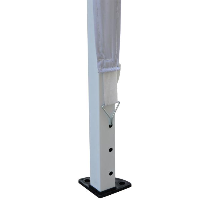 Gazebo Pliabil pentru Gradina  - Alb, 2.95x2.95m, cu Accesorii Incluse [7]