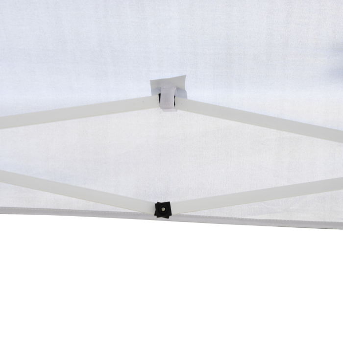 Gazebo Pliabil pentru Gradina  - Alb, 2.95x2.95m, cu Accesorii Incluse [8]