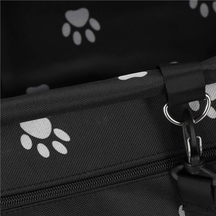 Geanta auto de transport animale de companie, caini si pisci, negru, 40x43x30cm [6]