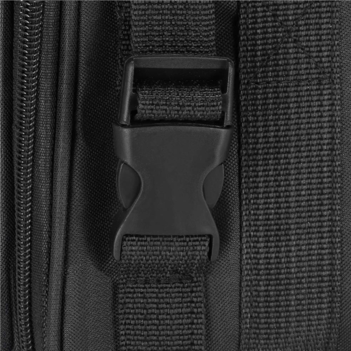 Geanta pentru transport animale mici-medii, pentru caine si pisica, cu saltea, 27x44x25 cm, negru [12]