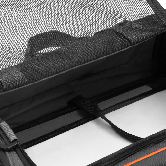 Geanta pentru transport animale mici-medii, pentru caine si pisica, pliabila, 24x48x33 cm, gri [9]