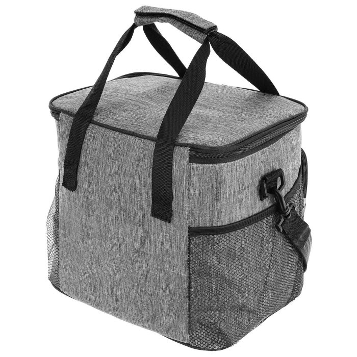 Geanta termoizolanta 18L, cu buzunare exterioare si curea reglabila, 29x23x27 cm, gri [4]