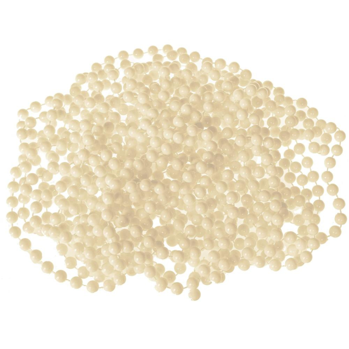 Ghirlanda de margele pentru bradul de Craciun, 10 metri, crem [4]