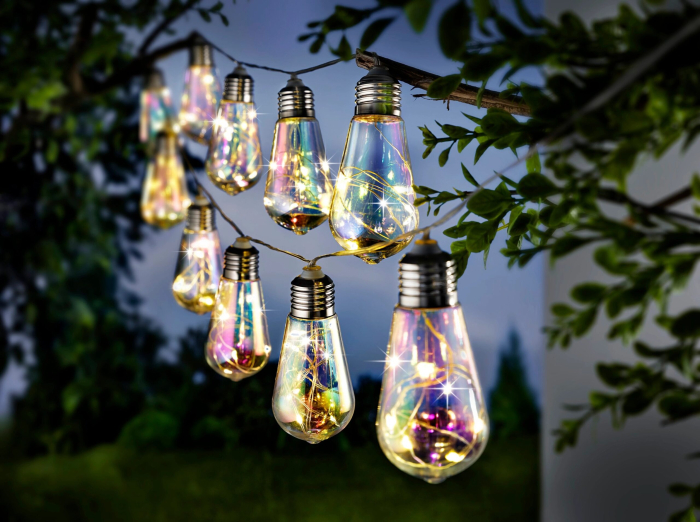 Ghirlanda luminoasa, LED, model Felisi, 20 becuri, 580cm, incarcare solara, lumina alb multicolor [3]