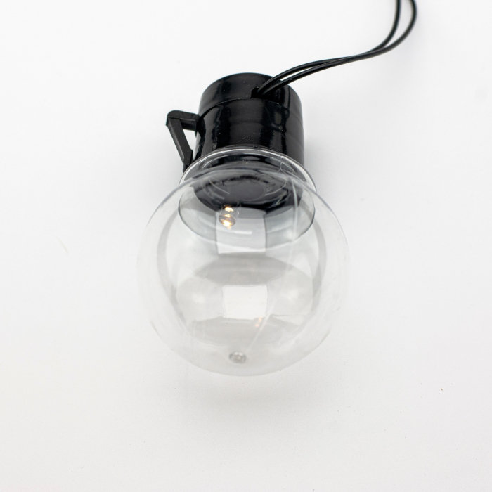 Ghirlanda luminoasa, LED, model Luca, 10 becuri, 380cm, incarcare solara, lumina alb rece [14]